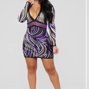 Sequin Coctail Mini Dress